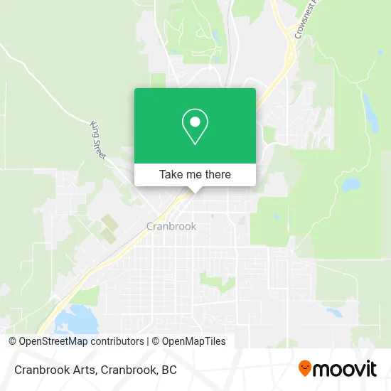Cranbrook Arts map