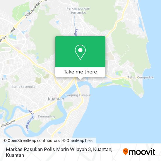 Markas Pasukan Polis Marin Wilayah 3, Kuantan map