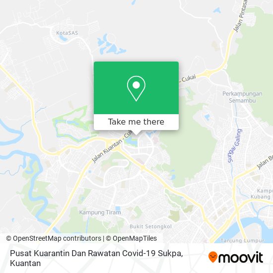 Pusat Kuarantin Dan Rawatan Covid-19 Sukpa map