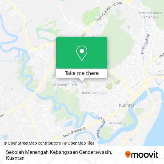 Peta Sekolah Menengah Kebangsaan Cenderawasih