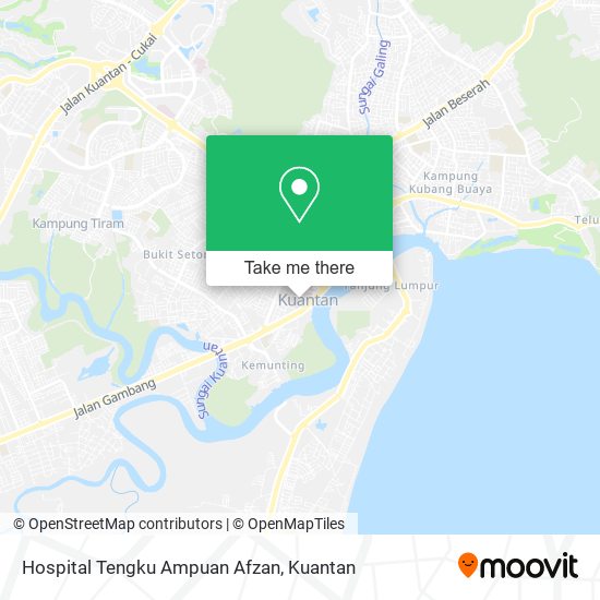 Hospital Tengku Ampuan Afzan map