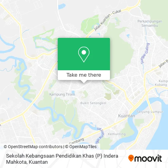 Peta Sekolah Kebangsaan Pendidikan Khas (P) Indera Mahkota