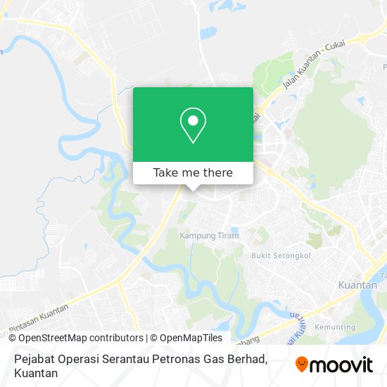 Pejabat Operasi Serantau Petronas Gas Berhad map
