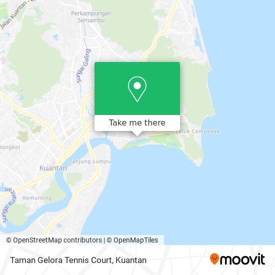 Taman Gelora Tennis Court map