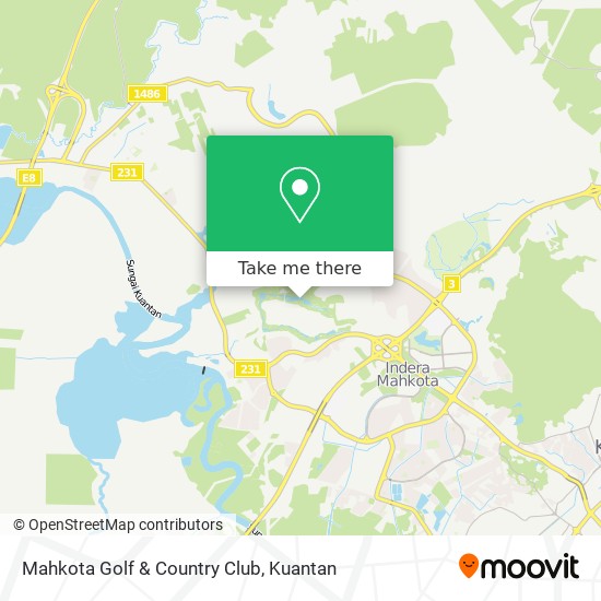 Mahkota Golf & Country Club map