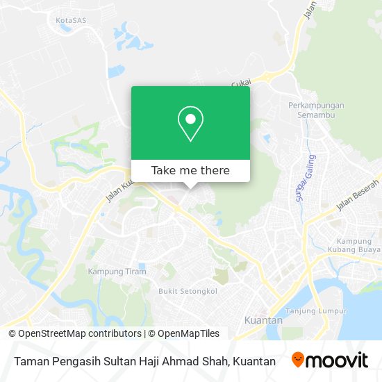 Peta Taman Pengasih Sultan Haji Ahmad Shah