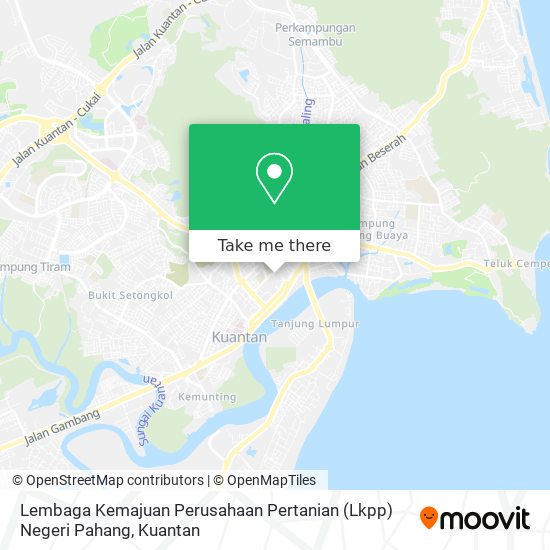 Peta Lembaga Kemajuan Perusahaan Pertanian (Lkpp) Negeri Pahang
