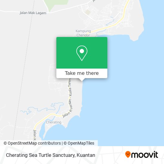 Cherating Sea Turtle Sanctuary map