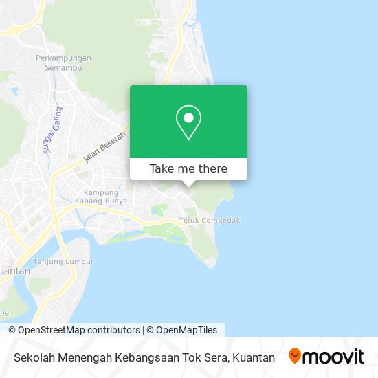 Sekolah Menengah Kebangsaan Tok Sera map
