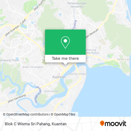 Blok C Wisma Sri Pahang map
