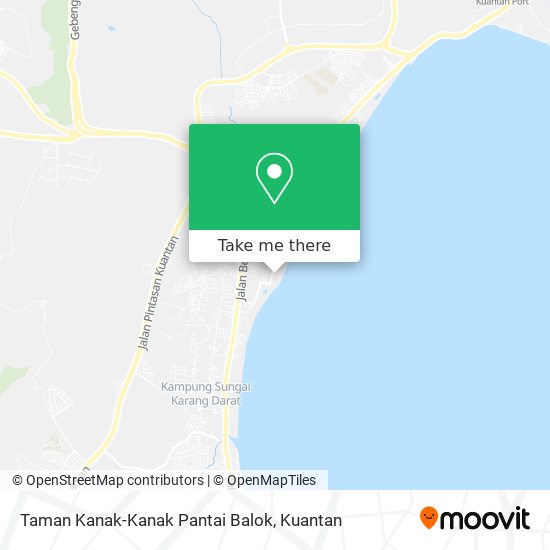 Peta Taman Kanak-Kanak Pantai Balok