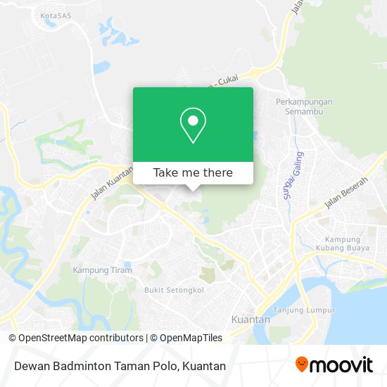 Dewan Badminton Taman Polo map