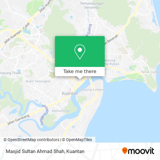 Masjid Sultan Ahmad Shah map