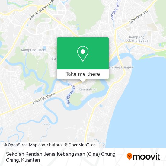 Peta Sekolah Rendah Jenis Kebangsaan (Cina) Chung Ching