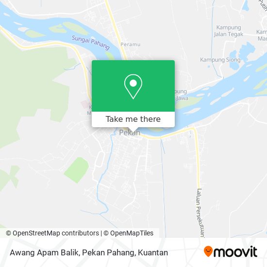 Peta Awang Apam Balik, Pekan Pahang
