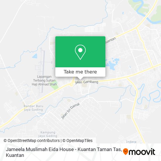 Peta Jameela Muslimah Eida House - Kuantan Taman Tas