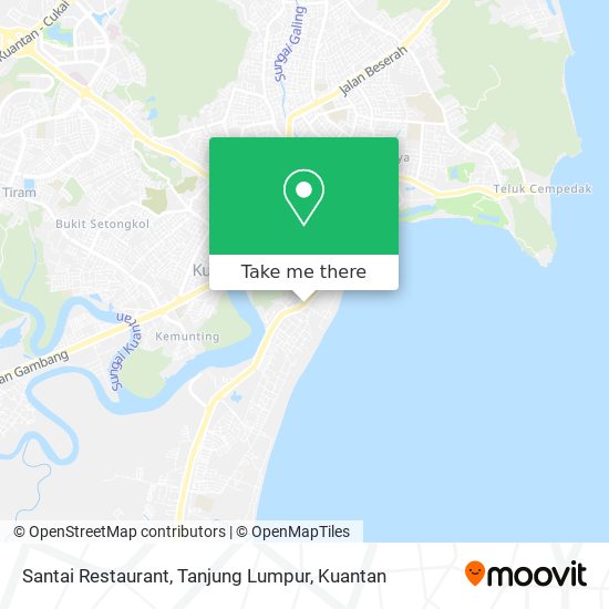 Santai Restaurant, Tanjung Lumpur map