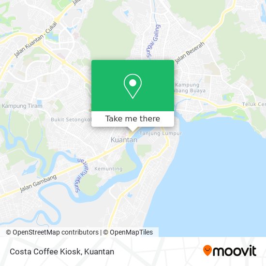 Costa Coffee Kiosk map