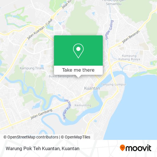 Peta Warung Pok Teh Kuantan