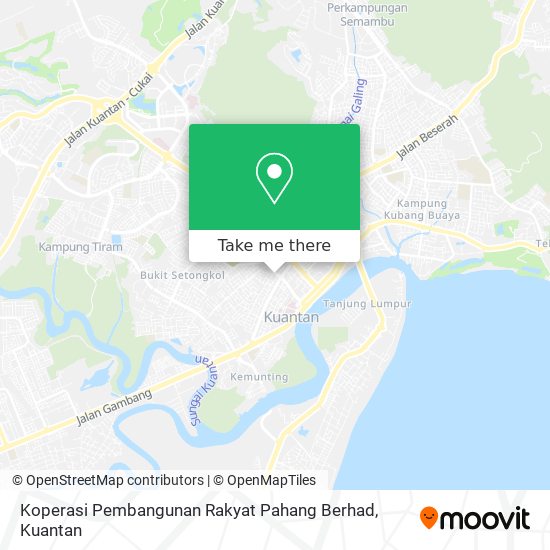 Peta Koperasi Pembangunan Rakyat Pahang Berhad