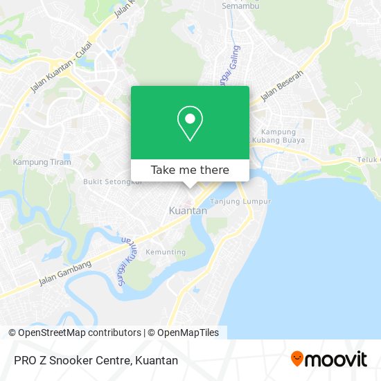 PRO Z Snooker Centre map