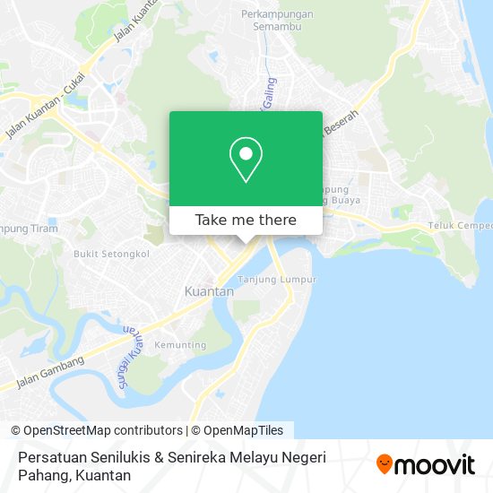 Persatuan Senilukis & Senireka Melayu Negeri Pahang map
