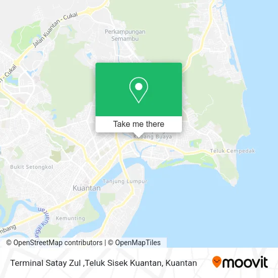 Terminal Satay Zul ,Teluk Sisek Kuantan map