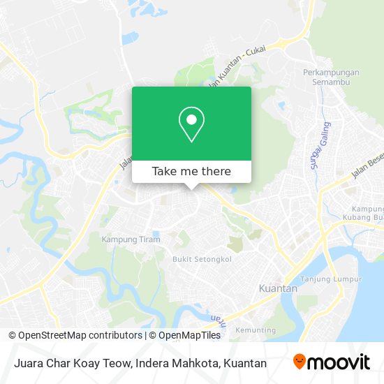 Juara Char Koay Teow, Indera Mahkota map