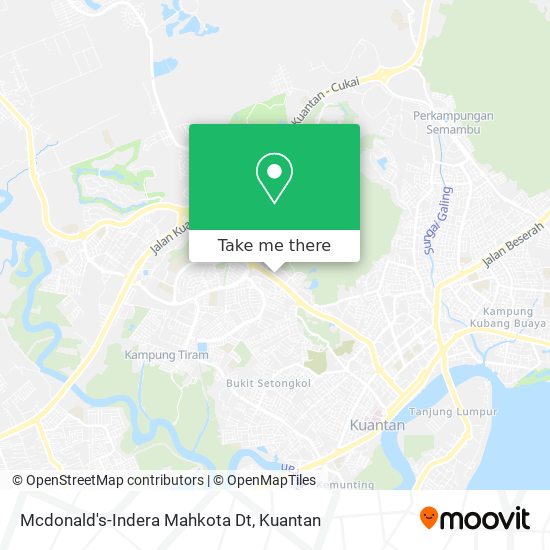 Mcdonald's-Indera Mahkota Dt map