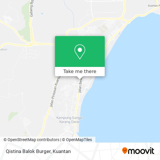 Qistina Balok Burger map