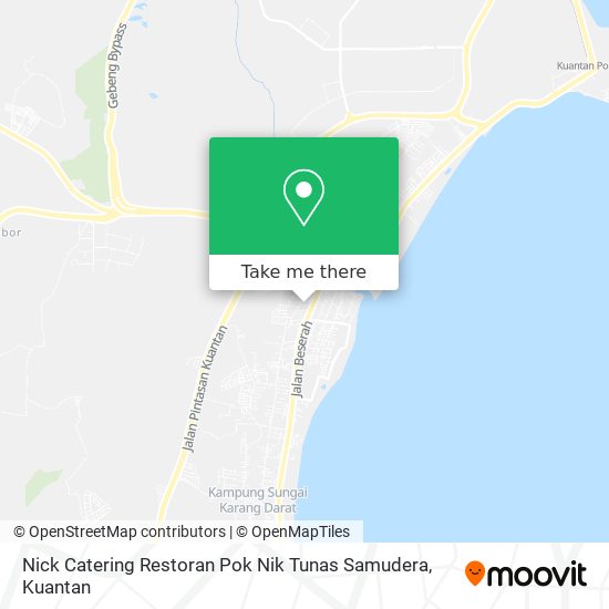 Peta Nick Catering Restoran Pok Nik Tunas Samudera