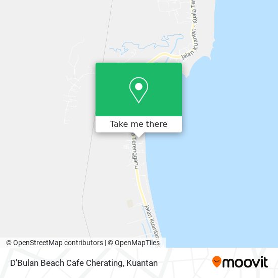 Peta D'Bulan Beach Cafe Cherating