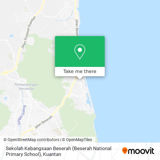 Peta Sekolah Kebangsaan Beserah (Beserah National Primary School)