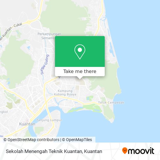 Sekolah Menengah Teknik Kuantan map