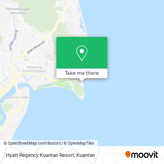 Peta Hyatt Regency Kuantan Resort