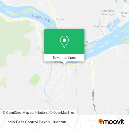 Hasla Pest Control Pekan map