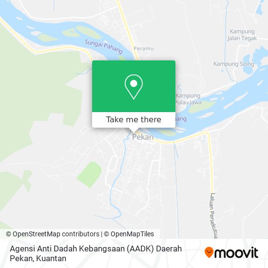 Agensi Anti Dadah Kebangsaan (AADK) Daerah Pekan map