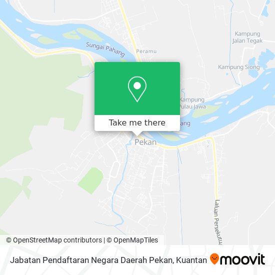 Jabatan Pendaftaran Negara Daerah Pekan map