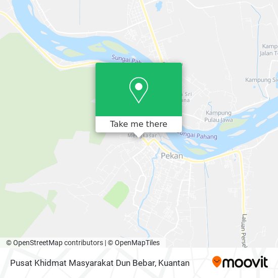 Peta Pusat Khidmat Masyarakat Dun Bebar
