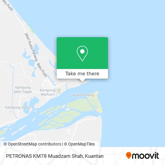 PETRONAS KM78 Muadzam Shah map