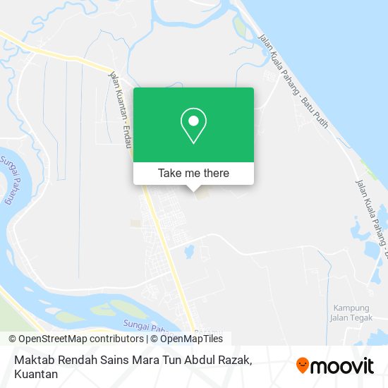 Peta Maktab Rendah Sains Mara Tun Abdul Razak