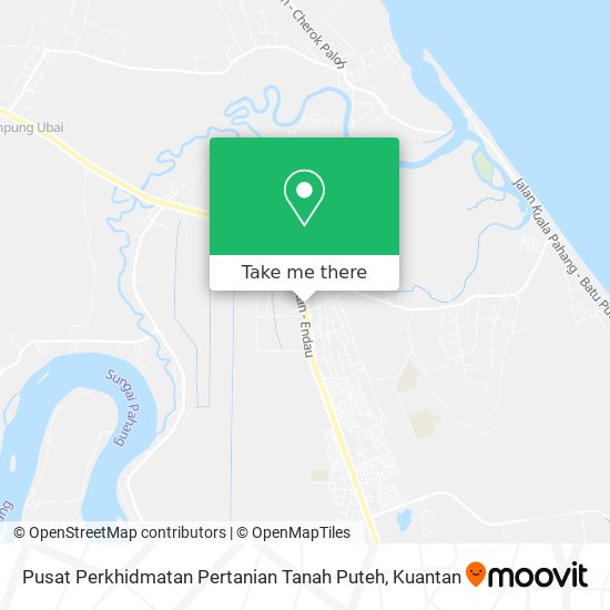 Pusat Perkhidmatan Pertanian Tanah Puteh map