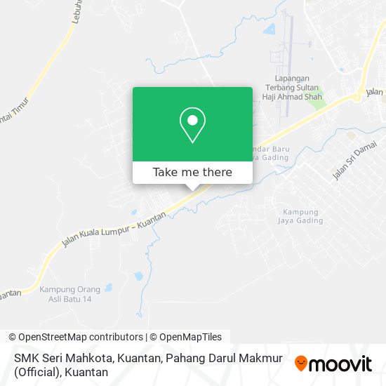 SMK Seri Mahkota, Kuantan, Pahang Darul Makmur (Official) map
