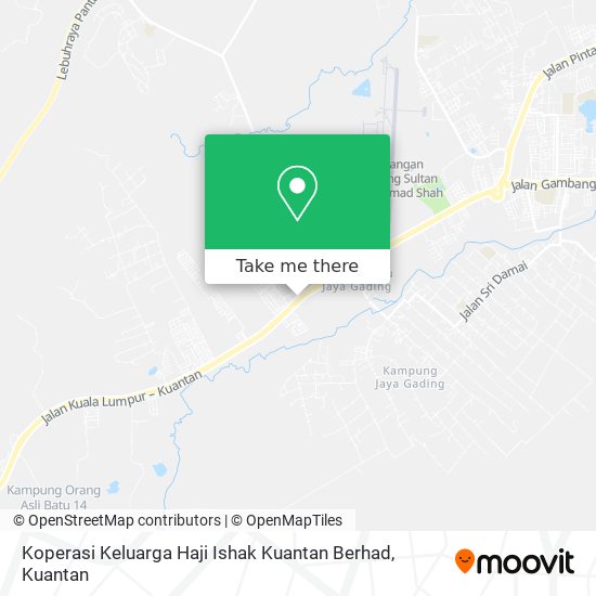 Koperasi Keluarga Haji Ishak Kuantan Berhad map