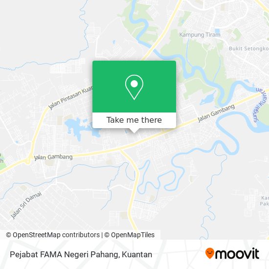 Peta Pejabat FAMA Negeri Pahang