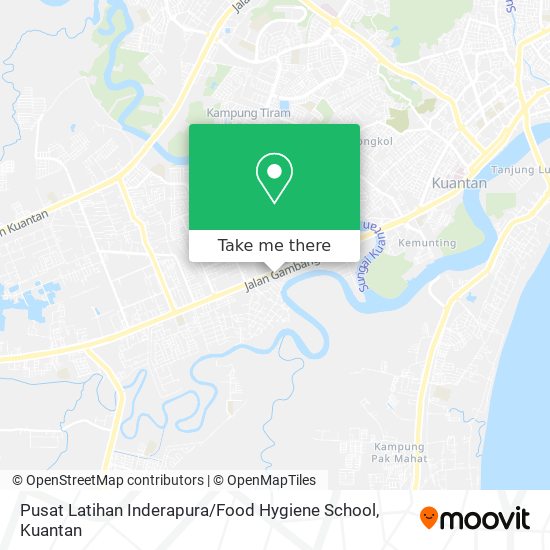Peta Pusat Latihan Inderapura / Food Hygiene School