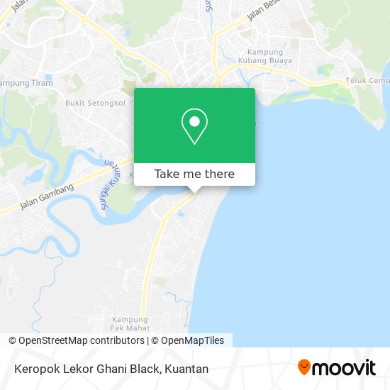 Keropok Lekor Ghani Black map