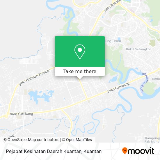 Pejabat Kesihatan Daerah Kuantan map