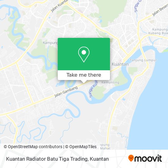 Kuantan Radiator Batu Tiga Trading map
