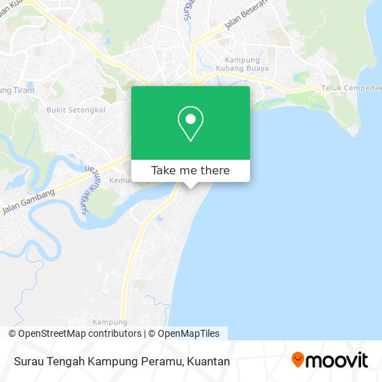 Surau Tengah Kampung Peramu map